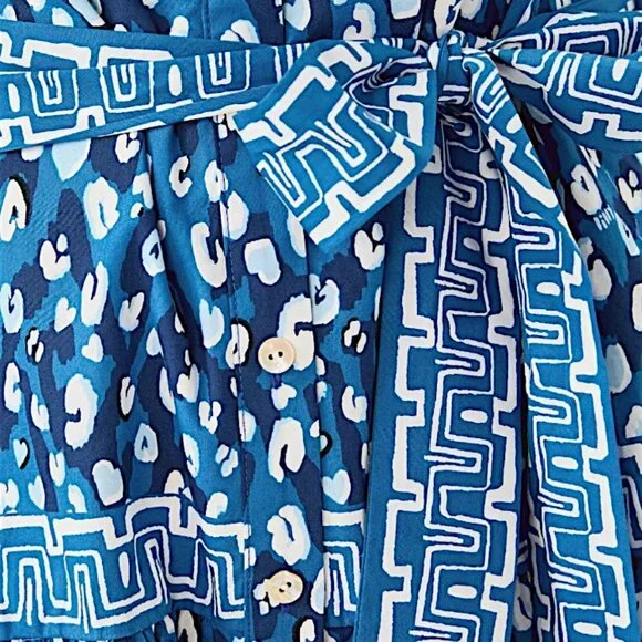 Lilly Pulitzer Drena Woven Shirtdress in Starlight Navy NWT - Size 12 - Picture 6 of 9